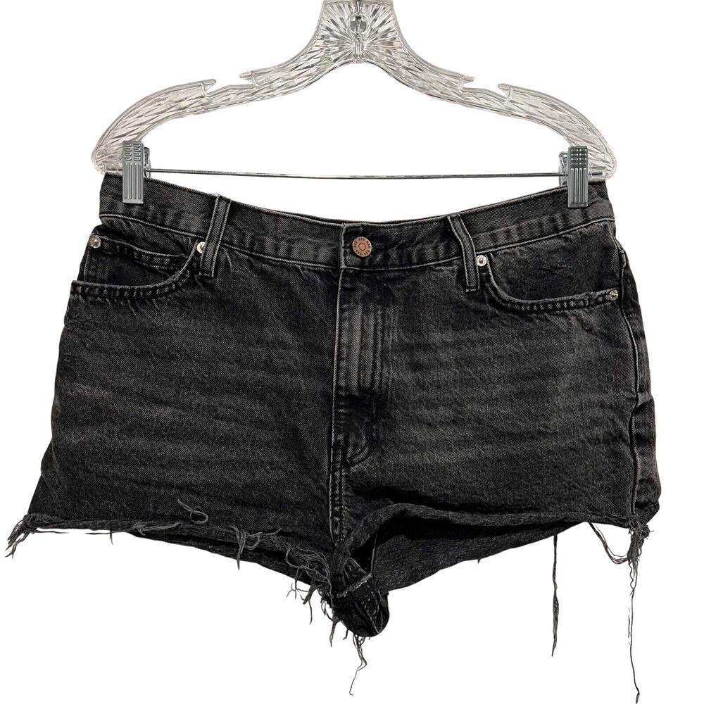 Urban Outfitters BDG Shorts Women's Sz 31 Girlfriend High Rise Cut Off Black